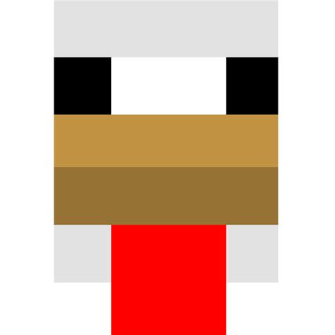 Minecraft Chicken Face Printable For Download