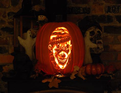 Creepy Clown Pumpkin Carving Pumpkin Carving Templates Creepy Clown