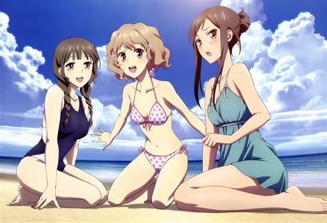 Wallpaper Hanasaku Iroha Gadis Anime Matsumae Ohana Oshimizu Nako