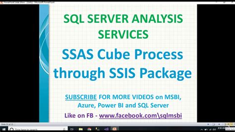 Ssas Cube Process Through Ssis Package Processing Ssas Cube In Ssis