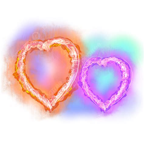 Line Love Light Effect Neon Valentines Day Pink Love Glow Flash Peach
