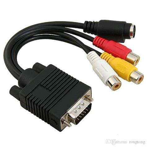 In this instructable im going to show you. VGA SVGA To TV S Video 3 RCA AV Cable Adapter Converter ...
