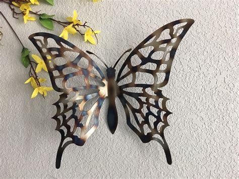 Metal Butterfly Metal Art Butterfly Home Decor Metal Art Etsy