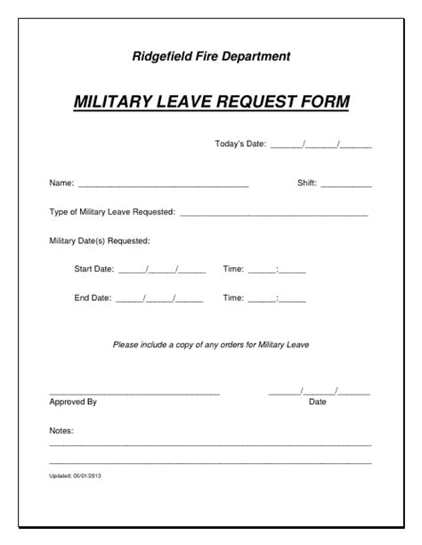 Leave Request Form Templates Pdf Download Fill And Print For Free