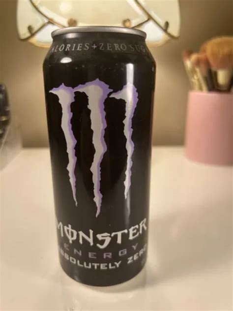 Monster Energy Absolutely Zero Can Oz Open And Empty Purple Picclick