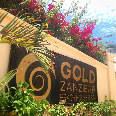 Gold Zanzibar Beach House And Spa Resort Nungwi Zanzibar Tanzania Resort Sign Travoh