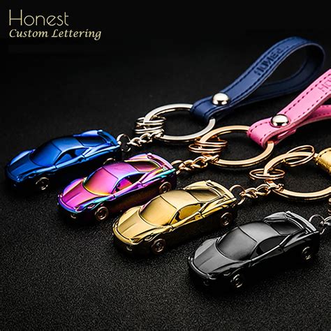 Honest Custom Lettering Keychain T For Car Key Chain Holder Led