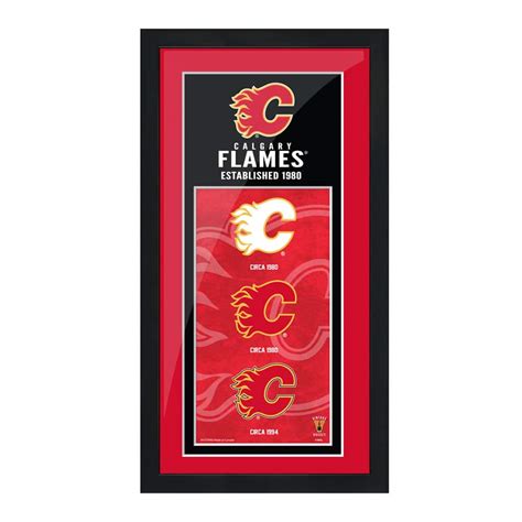 Nhl Calgary Flames Hockey Team Logo Art Frame 6 In X 15 In Canadian Tire