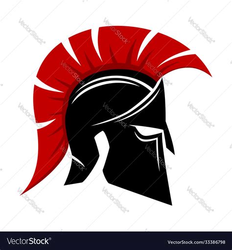 Spartan Helmet Icon Royalty Free Vector Image Vectorstock