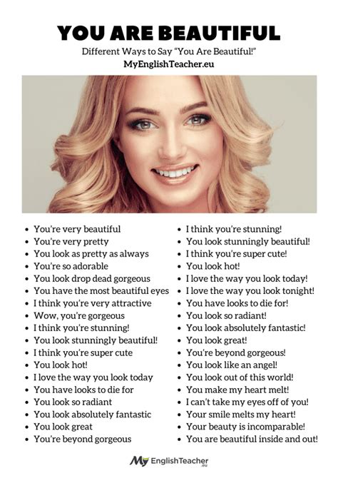 Ways To Tell Someone They Are Beautiful