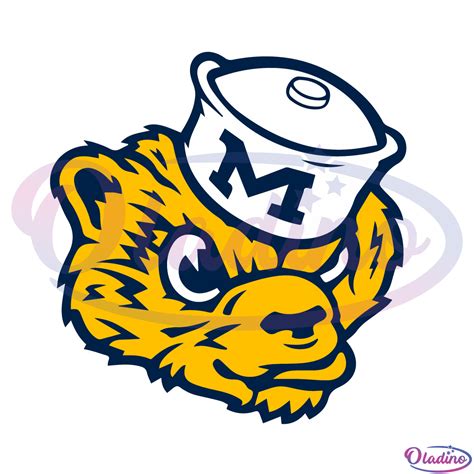 Michigan Wolverine Mascot Svg Digital File Ncaa Svg