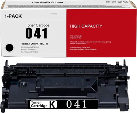 1pack 041 Toner Cartridge Black 10500 Pages Compatible