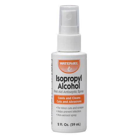 Isopropyl Alcohol Antiseptic 2 Oz Spray Bottle By Waterjel 4 Count Ms
