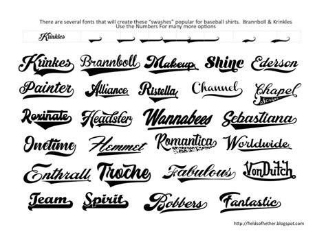 Fonts With Tails Glyphs Cheat Sheet Free Script Fonts Sports Fonts