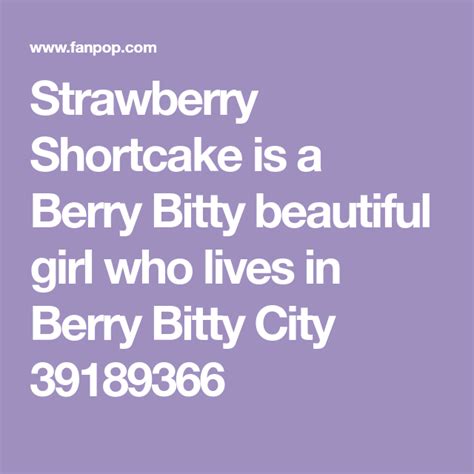 Strawberry Shortcake Photo Strawberry Is Beautiful In 2022