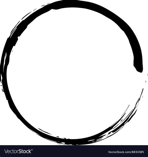 Circle Shape Black Grunge Background Royalty Free Vector