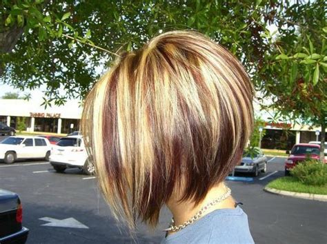 Side View Of Highlighted Inverted Bob Haircut Styles Weekly