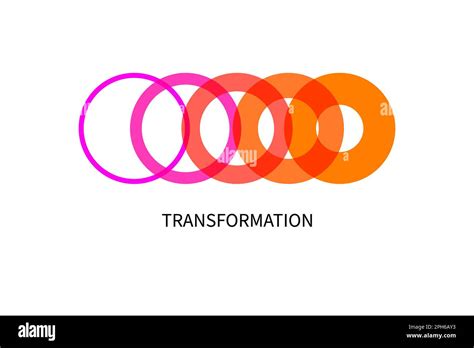 Transform, transformation icon. Abstract geometric transformation logo