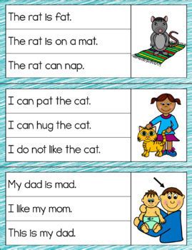 A perfect resource to introduce reading to kindergarten. CVC Simple Sentence Match by Primary Wishes | Teachers Pay ...