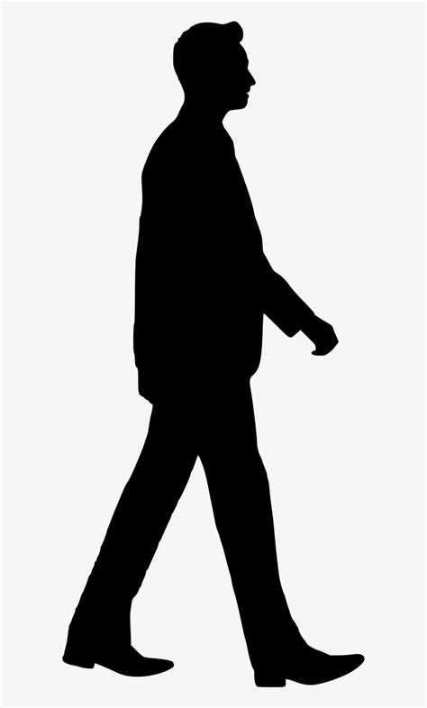 Hombre Caminando Y Mirando La Silueta Descargar Png Svg Transparente