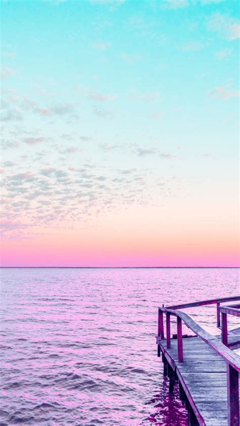 Pastel Beach Sunset Iphone Wallpapers 4k Hd Pastel Beach Sunset