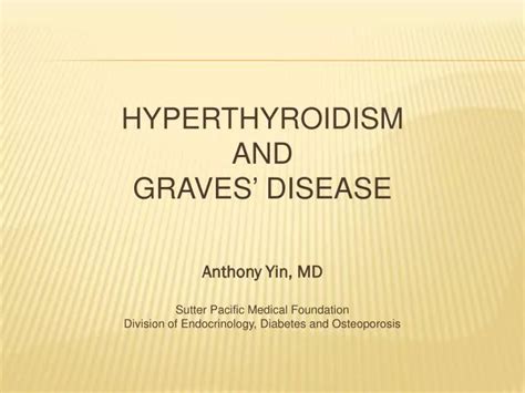 Ppt Hyperthyroidism And Graves Disease Powerpoint Presentation Free