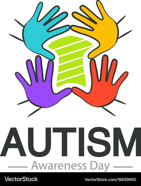 Autism Awareness Day Logo Design Template Vector Image