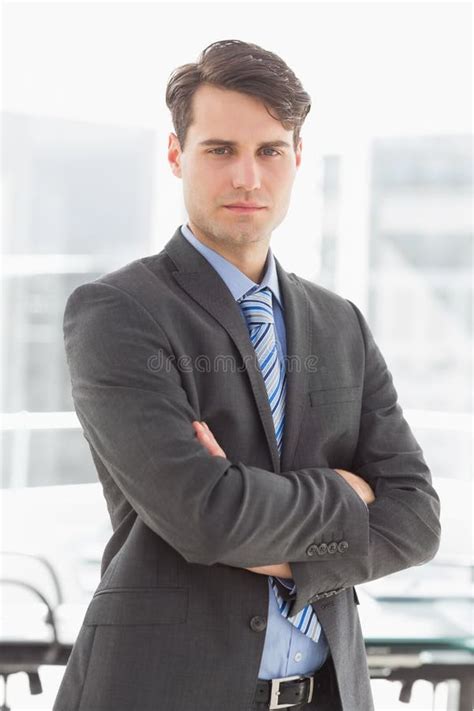 Handsome Serious Businessman Looking At Camera Stock Image Image Of