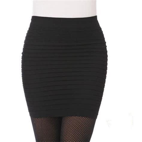 Livraison gratuite sur votre première commande expédiée par amazon. Jupe plissée élastique chaud taille haute Bodycon jupes ...