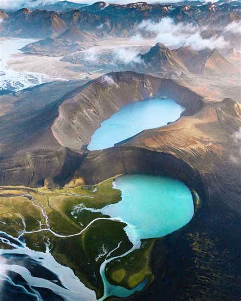 Stunning Aerial Photos Capture Rare Sight Of Icelandic Highlands When