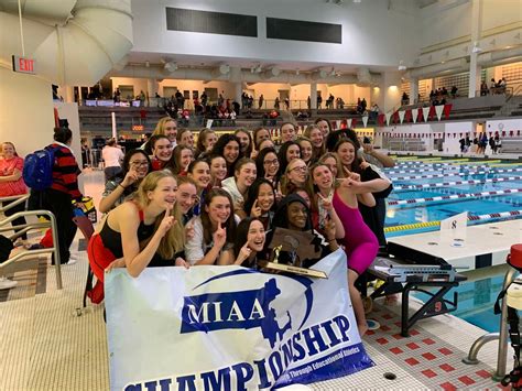 Wellesley Girls Surge To Programs First Division 2 Swim Title The