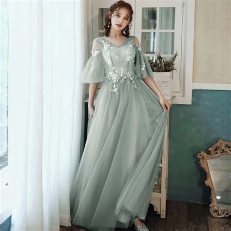 Affordable Sage Green Bridesmaid Dresses 2020 A Line Princess