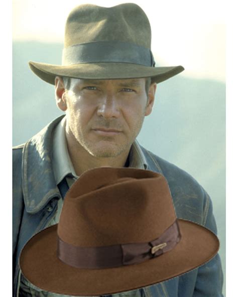 Indiana Jones Crushable Wool Fedora Hat Fedora Hat Men Outfits Mens