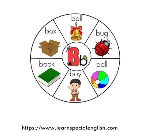 6 B Words For Kids Learn English Through Pictures