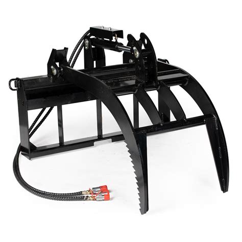 Hydraulic Skid Steer Pallet Fork Grapple Attachment V2 12 Thick