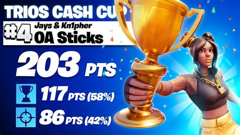 How We Placed 4th In The Trio Cash Cup 🏆 Fortnite Cash Cup Highlights