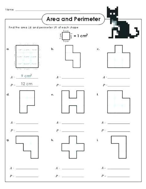 free 5th grade area and perimeter worksheets westbb