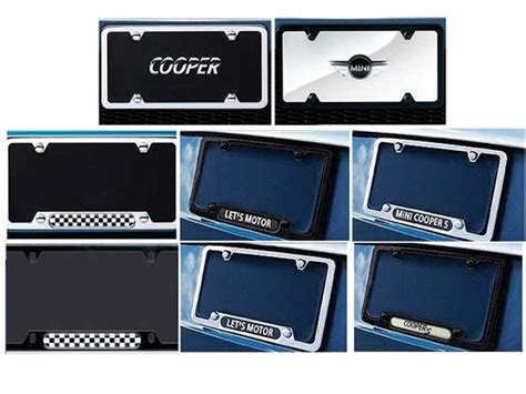 Mini Cooper License Plate Frames And Marques
