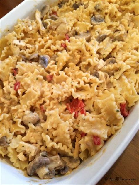 Each serving provides 356 kcal, 34g protein, 9g carbohydrates (of which 8g. Chicken Stroganoff Pasta Bake - April J Harris