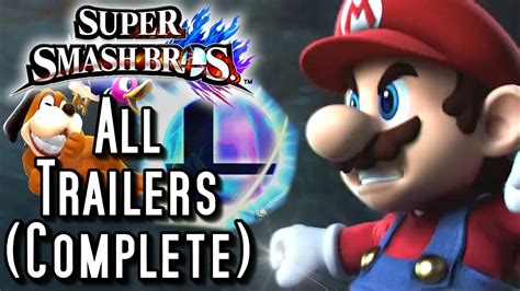 Super Smash Bros Wii U All Trailers Complete Youtube