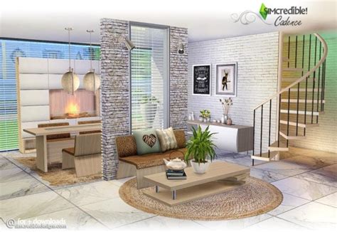 Simcredible Designs Cadence Livingroom • Sims 4 Downloads
