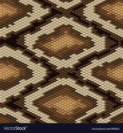 Seamless Python Snake Skin Pattern Royalty Free Vector Image