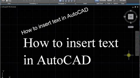 Upload your video, enter the words, adjust the text settings, and download the result. How to insert text in AutoCAD - YouTube
