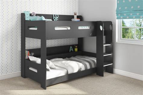 Sky Bunk Bed In Dark Grey Ladder Can Be Fitted Either Side Sky005a