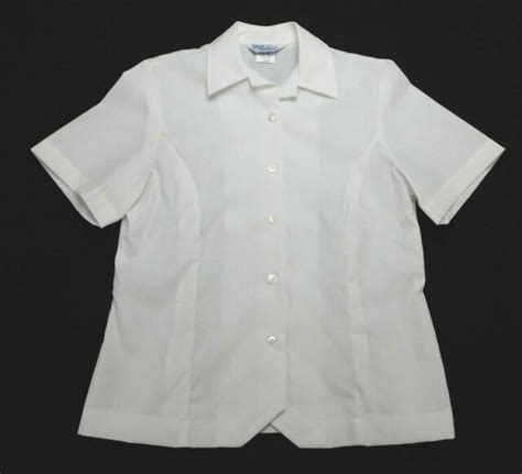 Us Army Asu Air Force Womens White Short Sleeve Military Shirt 12 Ml