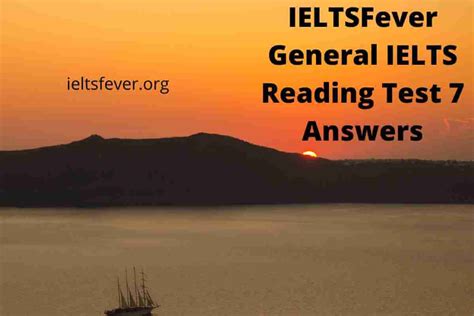 General Ielts Reading Test Answers Ielts Fever