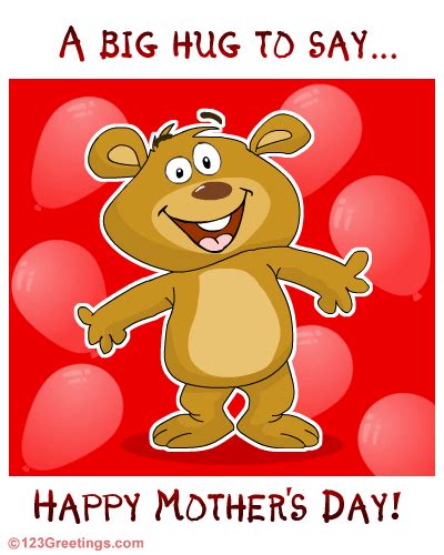 a hug to say happy mother s day free happy mother s day ecards 123 greetings