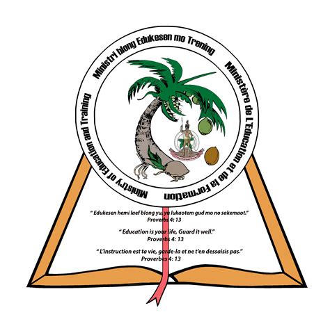 Ministry Of Education Logot Vanuatu Wok