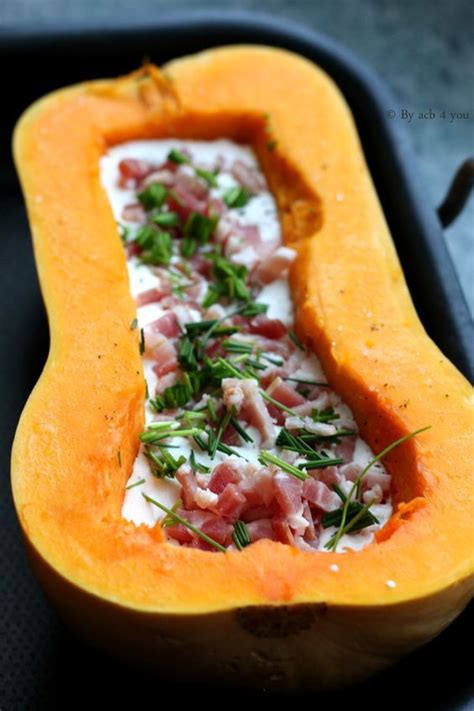 La recette de la butternut farcie lardons et chèvre. Butternut farcie lardons et chèvre - Recette facile | Recette | Cuisine, Recettes de cuisine ...