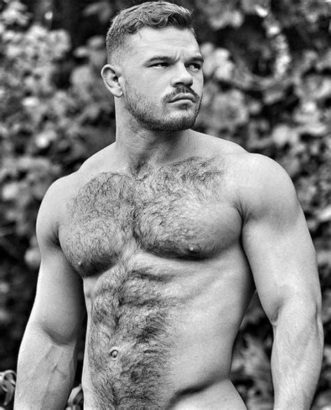 Mens Muscle Hairy Men Muscle Hunks Homme Gay Sexy Bart Bear Men Black And White Male